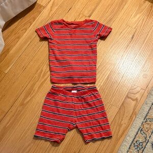 Carter's Red Striped Kids Pajama Set